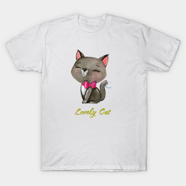 Lovely cat T-Shirt by This is store